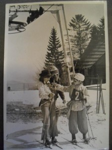 Lyžiarský vlek pri Chate nad Králikami - zima 1975