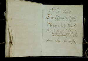 Kniha protokolov – Protokol Buch pre medovnikárov (1699) -(foto SSM)